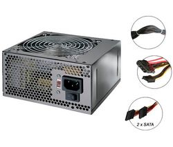 ADVANCE Napájení PC EA-460 460W + Vetrací jednotka Neon LED 120 mm - modrá + Ventilátor PC Blade Master 80 mm + Gumový prostredek proti vibracím pro ventilátor (4 kusy)