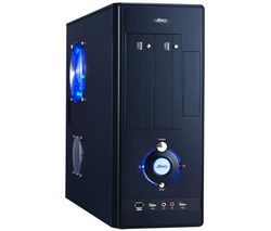 ADVANCE PC skrín Slimtower 8601B černá + Čistící stlačený plyn 335 ml + Distributor 100 mokrých ubrousku