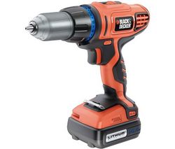 BLACK & DECKER Bezdrátová vrtačka/šroubovák HP148F4LK + Kufrík vrtání a šroubování 51 kusu A7158