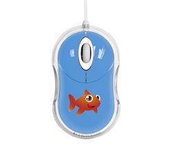 BLUESTORK Optická myš Bumpy Big Fish + Hub 2-v-1 7 Portu USB 2.0 + Distributor 100 mokrých ubrousku