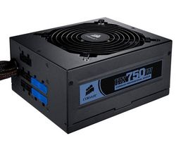 CORSAIR Napájení PC HX750W 750W (CMPSU-750HXEU) + Vetrací jednotka Neon LED 120 mm - modrá + Ventilátor PC Blade Master 80 mm + Gumový prostredek proti vibracím pro ventilátor (4 kusy)