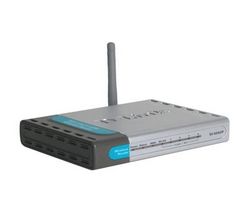 D-LINK Router WiFi 54mbps DI-524UP - switch 4 ports a vestavený server tisku USB