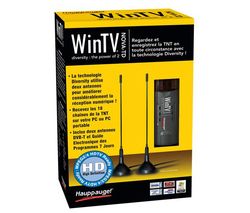 HAUPPAUGE Klíč USB Win TV-NOVA-TD-HD + Mini čistící stlačený plyn 150 ml + Distributor 100 mokrých ubrousku + Nápln 100 vhlkých ubrousku