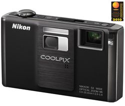 NIKON Coolpix  S1000pj černý onyx + Pouzdro Kompakt 11 X 3.5 X 8 CM CERNÁ + Pameťová karta SDHC 16 GB