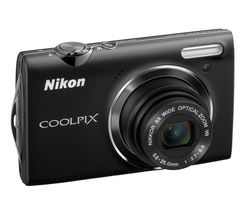 NIKON Coolpix  S5100 - černý + Pouzdro kompaktní kožené 11 x 3,5 x 8 cm + Pameťová karta SDHC 8 GB