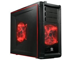 THERMALTAKE Skríň PC Element G + Vetrací jednotka Neon LED 120 mm - červená + Ventilátor PC Blade Master 120 mm + Gumový prostredek proti vibracím pro ventilátor (4 kusy)