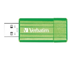 VERBATIM Klíč USB Store'n' Go PinStripe 4 GB - zelená